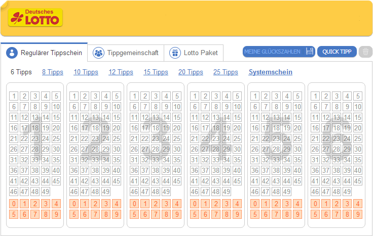 Lottoschein